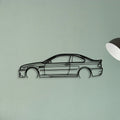M3 E46 CSL 2 Classic Silhouette Metal Wall Art - Tinvibe