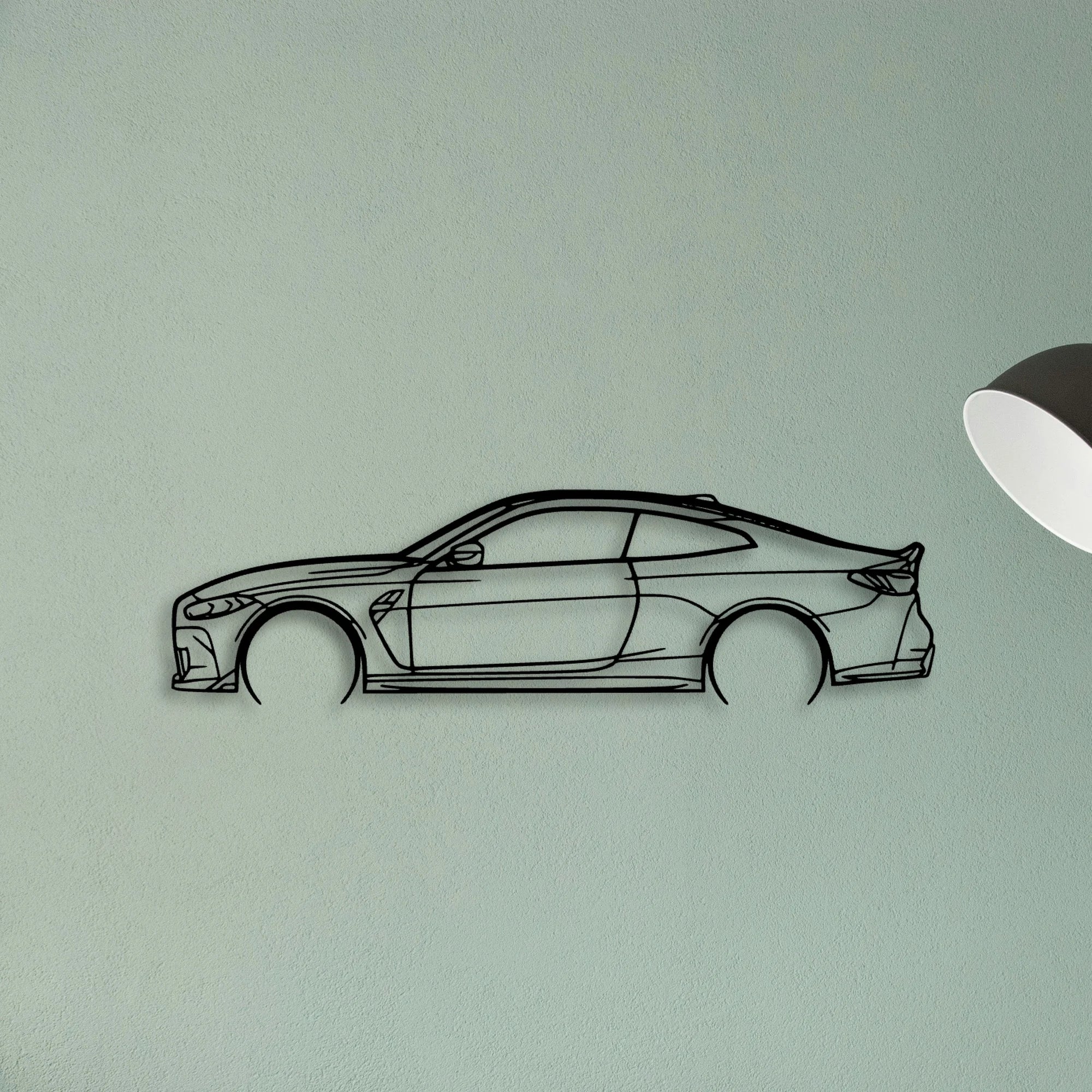 M4 CSL G82 Classic Silhouette Metal Wall Art - Tinvibe