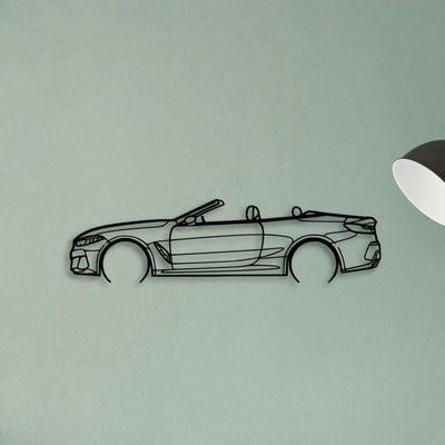 M850I Convertible 2 Classic Silhouette Metal Wall Art - Tinvibe