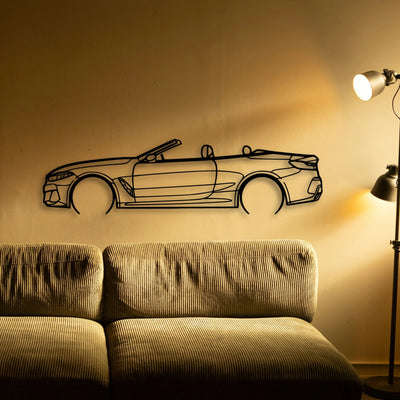 M850I Convertible 2 Classic Silhouette Metal Wall Art - Tinvibe