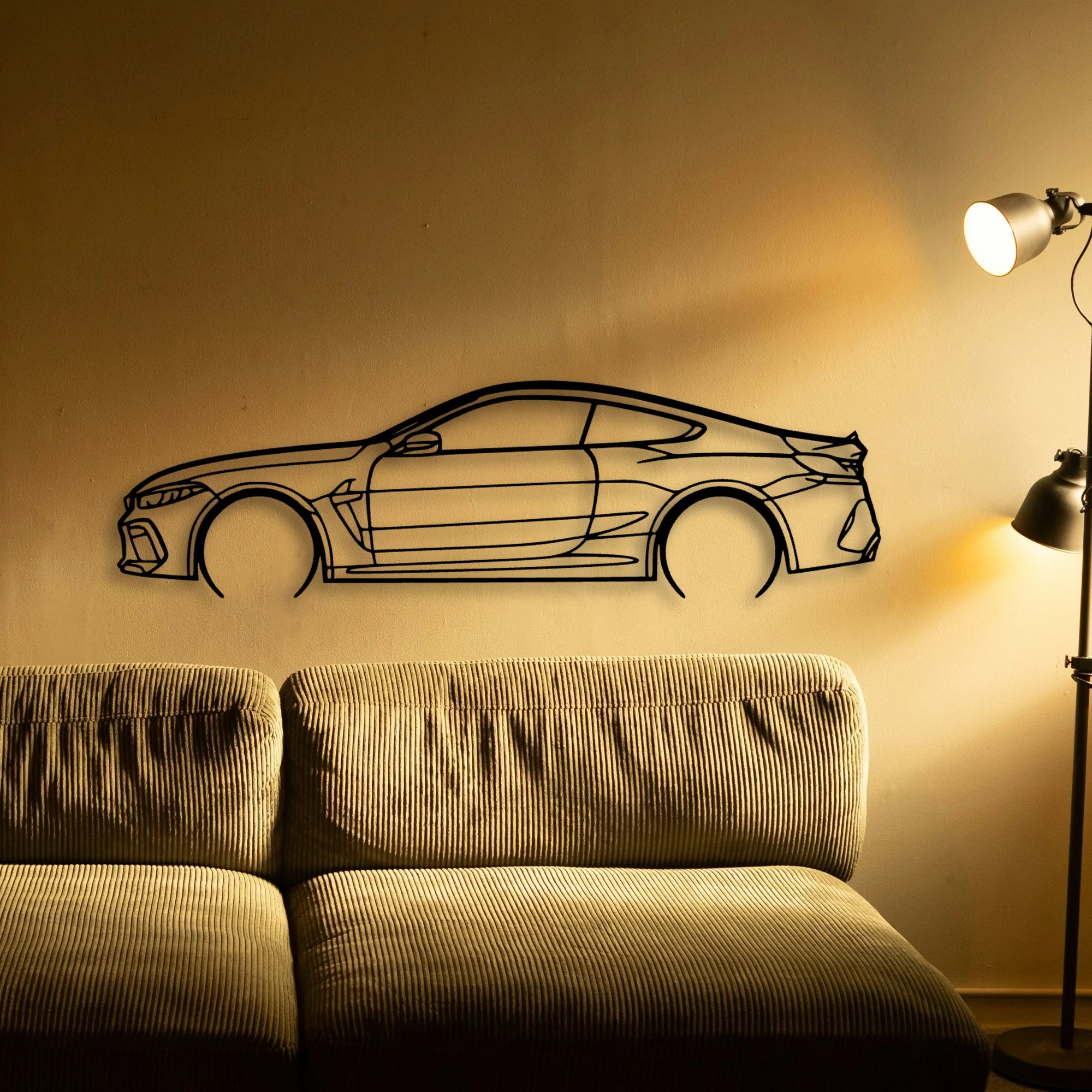 M8 Competition Classic Silhouette Metal Wall Art - Tinvibe