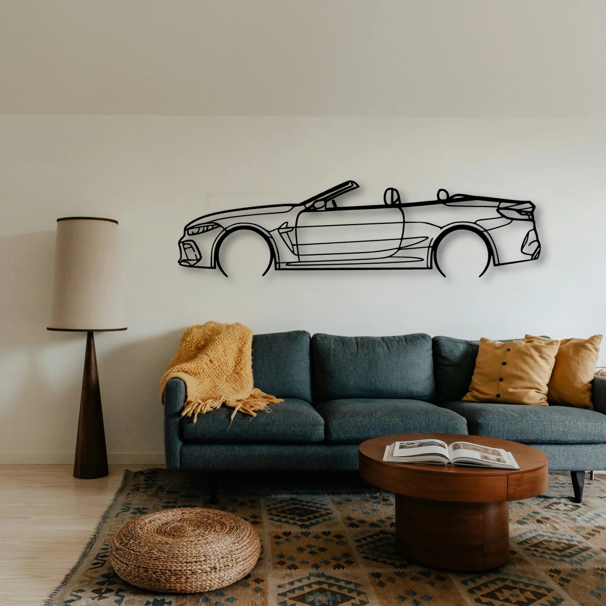 M8 Competition 2 Classic Silhouette Metal Wall Art - Tinvibe