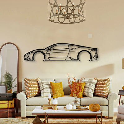 MC20 Classic Silhouette Metal Wall Art - Tinvibe