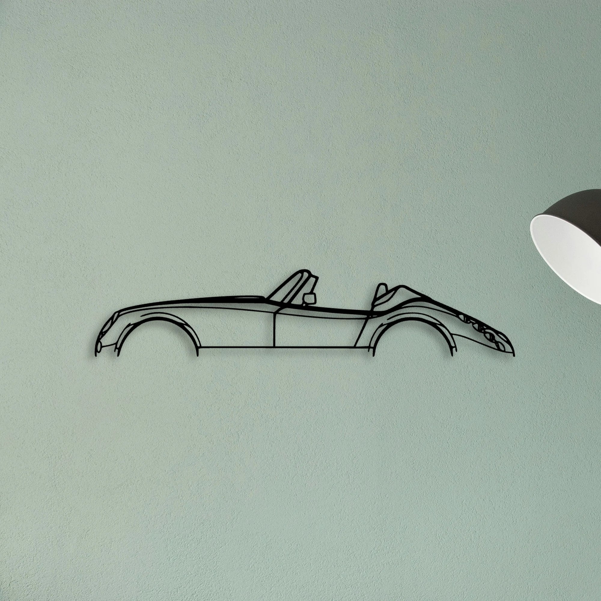 MF3 1998 Classic Silhouette Metal Wall Art - Tinvibe