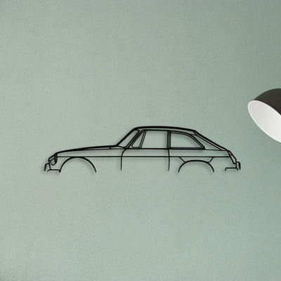 MGB GT 1969 Classic Silhouette Metal Wall Art - Tinvibe