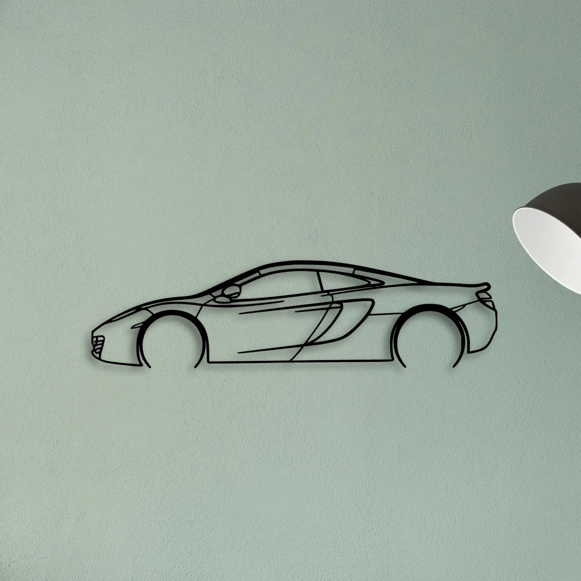 MP4 12C Classic Silhouette Metal Wall Art - Tinvibe