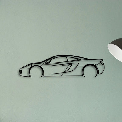 MP4 12C Classic Silhouette Metal Wall Art - Tinvibe