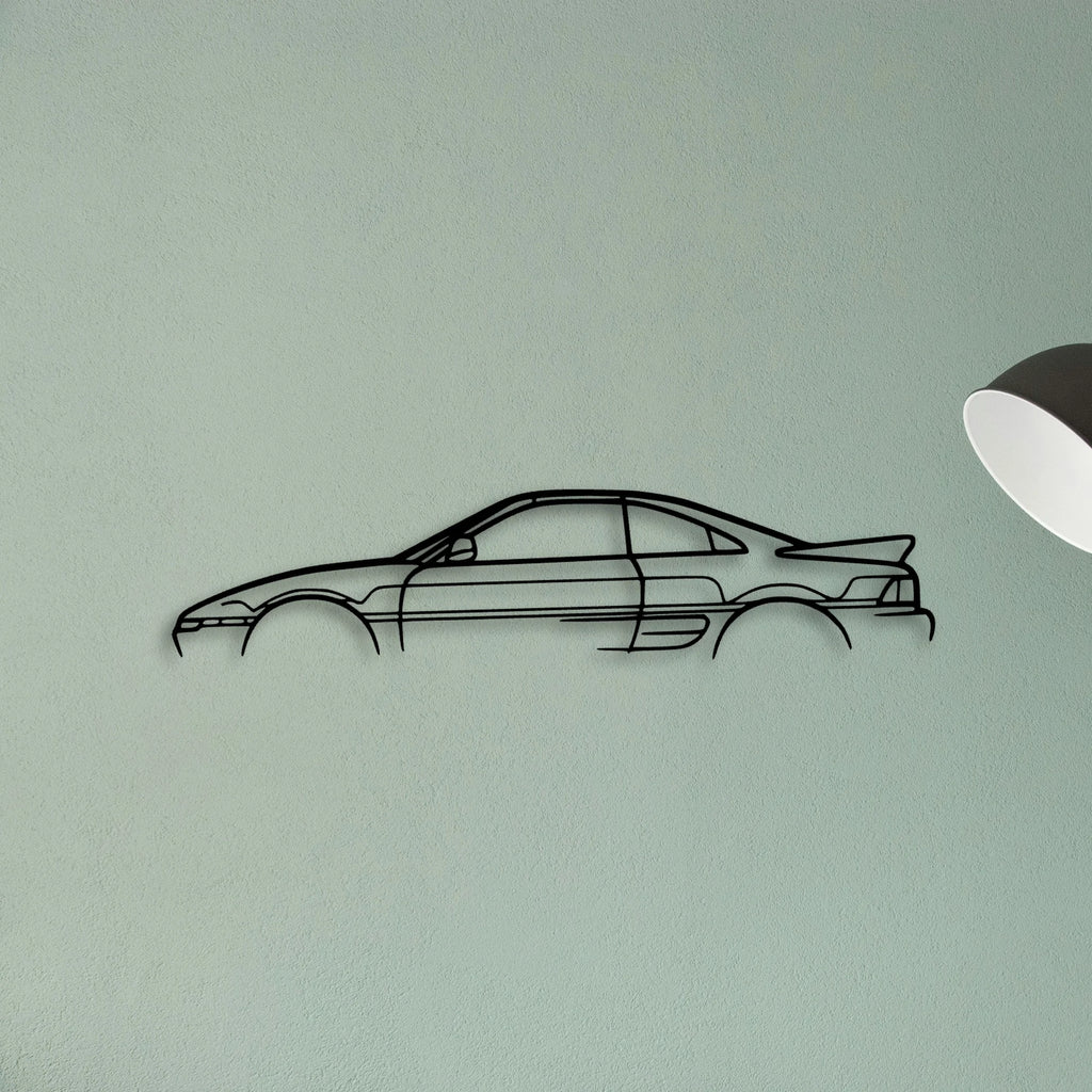 MR2 Classic Silhouette Metal Wall Art - Tinvibe