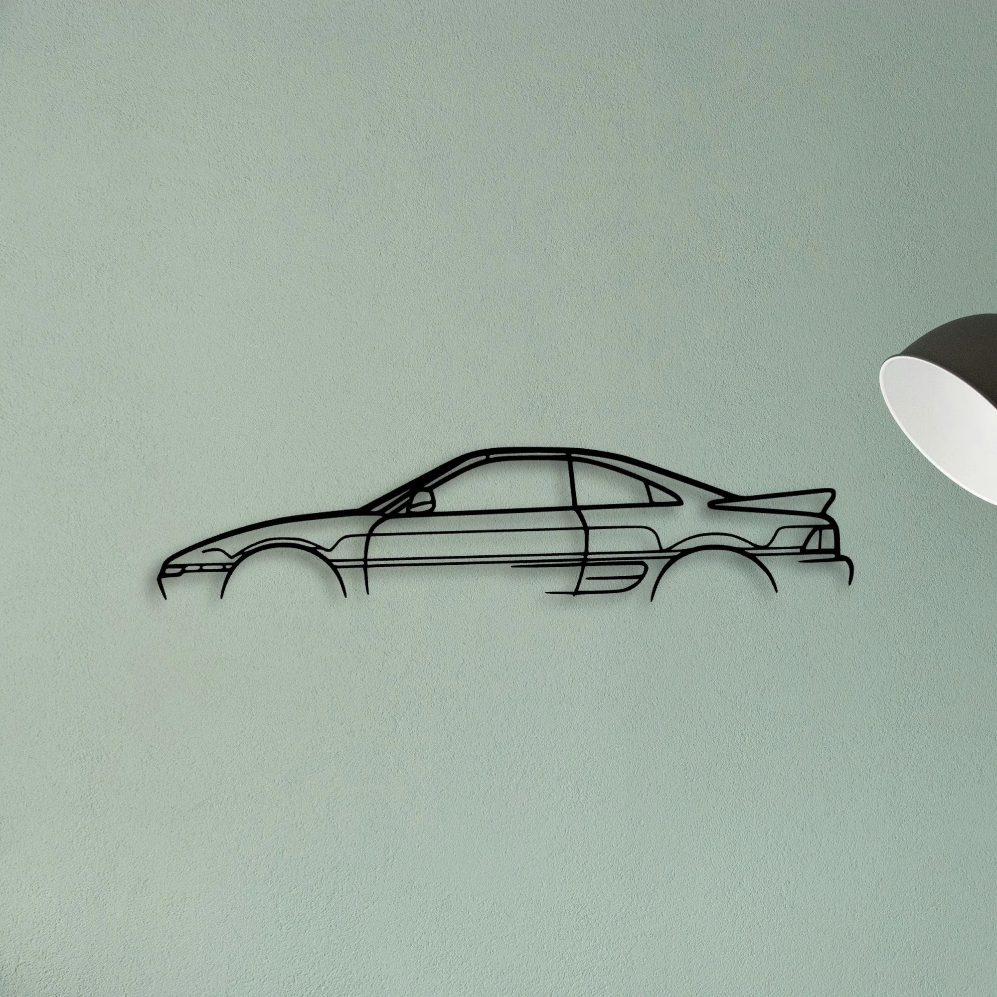 MR2 Classic Silhouette Metal Wall Art - Tinvibe