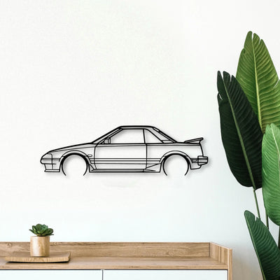 MR2 1986 Classic Silhouette Metal Wall Art - Tinvibe