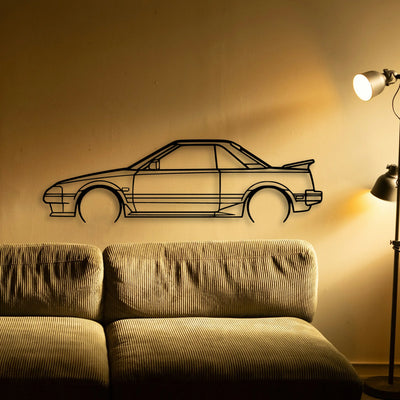 MR2 1986 Classic Silhouette Metal Wall Art - Tinvibe