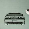 MR2 1993 Classic Silhouette Metal Wall Art - Tinvibe