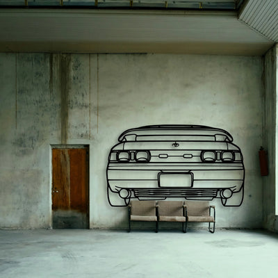 MR2 1993 Classic Silhouette Metal Wall Art - Tinvibe