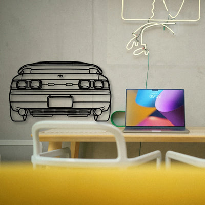 MR2 1993 Classic Silhouette Metal Wall Art - Tinvibe