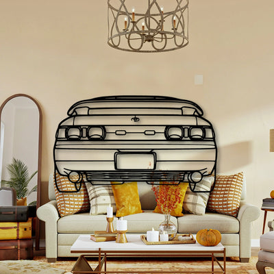 MR2 1993 Classic Silhouette Metal Wall Art - Tinvibe