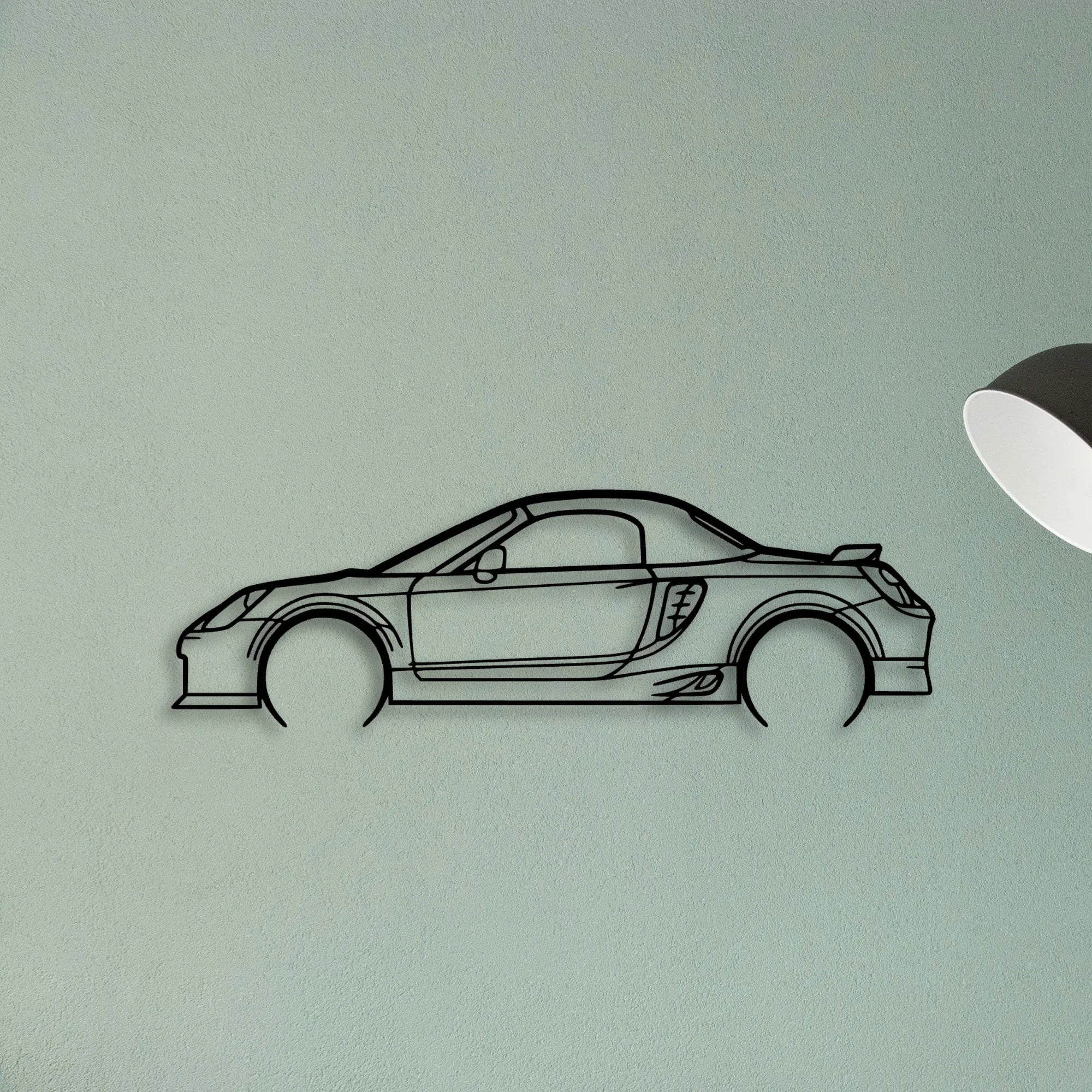 MR2 2005 Classic Silhouette Metal Wall Art - Tinvibe