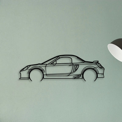 MR2 2005 Classic Silhouette Metal Wall Art - Tinvibe