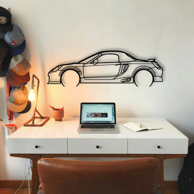 MR2 2005 Classic Silhouette Metal Wall Art - Tinvibe