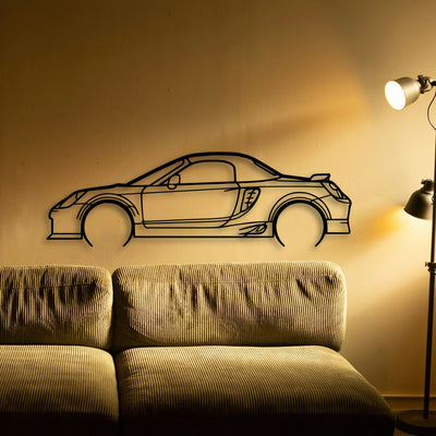 MR2 2005 Classic Silhouette Metal Wall Art - Tinvibe