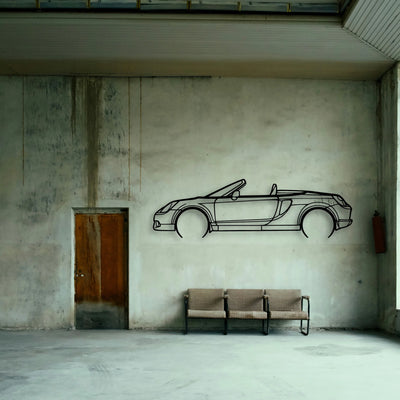 MR2 2006 Classic Silhouette Metal Wall Art - Tinvibe