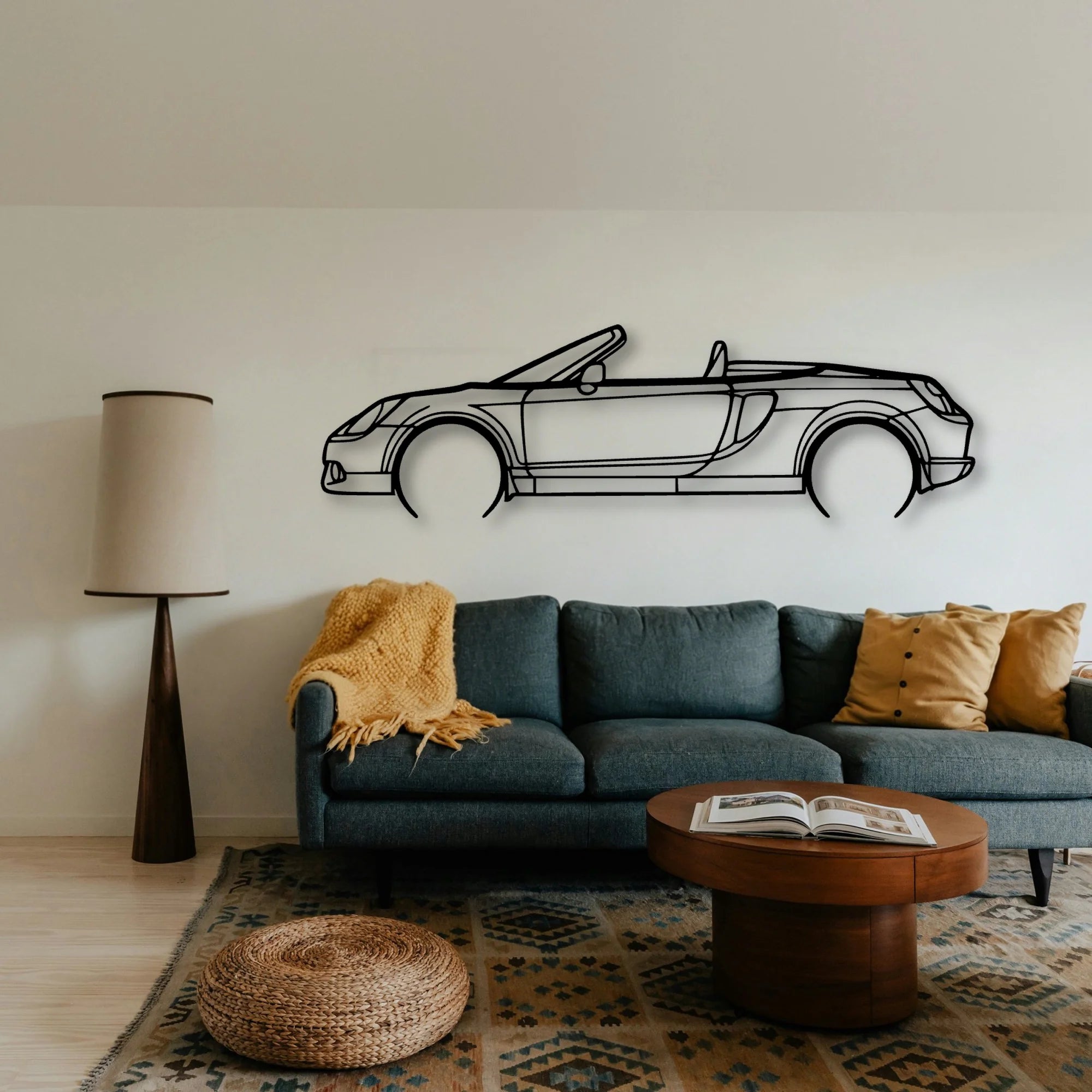 MR2 2006 Classic Silhouette Metal Wall Art - Tinvibe