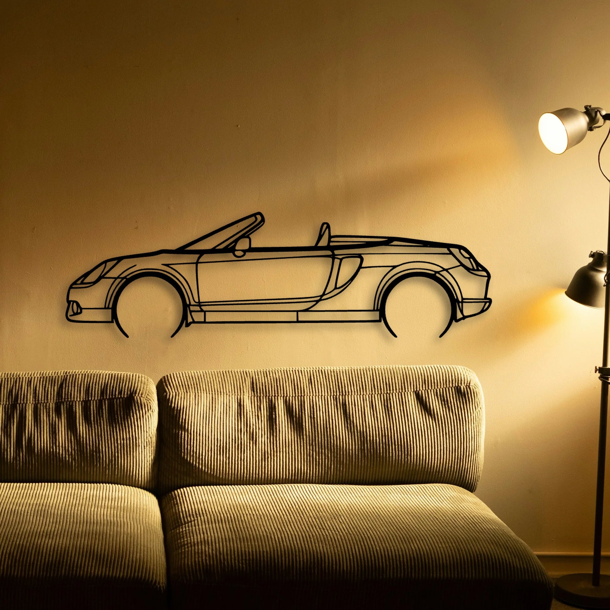 MR2 2006 Classic Silhouette Metal Wall Art - Tinvibe
