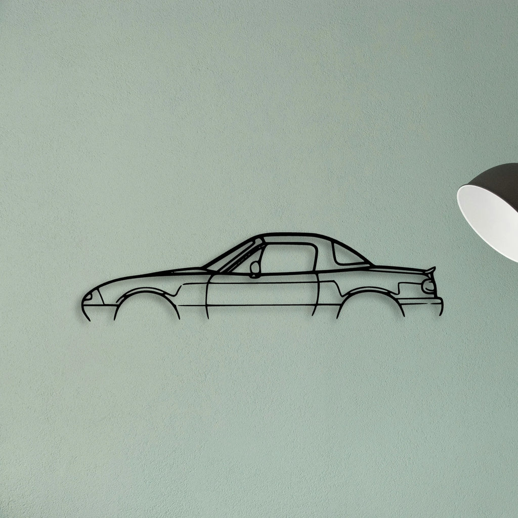 MX 5 1992 Classic Silhouette Metal Wall Art - Tinvibe