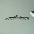 MX 5 Miata 2000 Classic Silhouette Metal Wall Art - Tinvibe