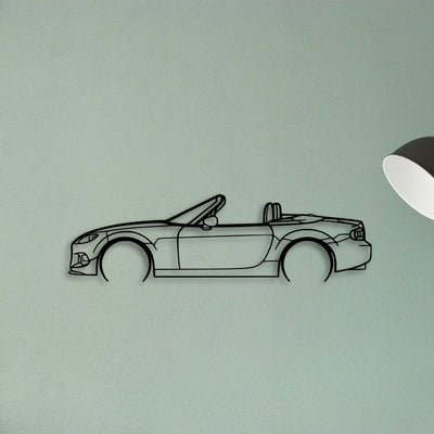MX 5 NC 2014 Classic Silhouette Metal Wall Art - Tinvibe