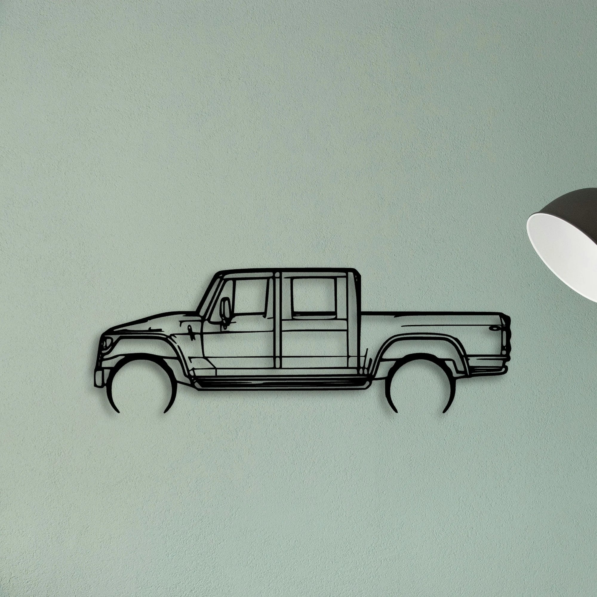 MXT Classic Silhouette Metal Wall Art - Tinvibe