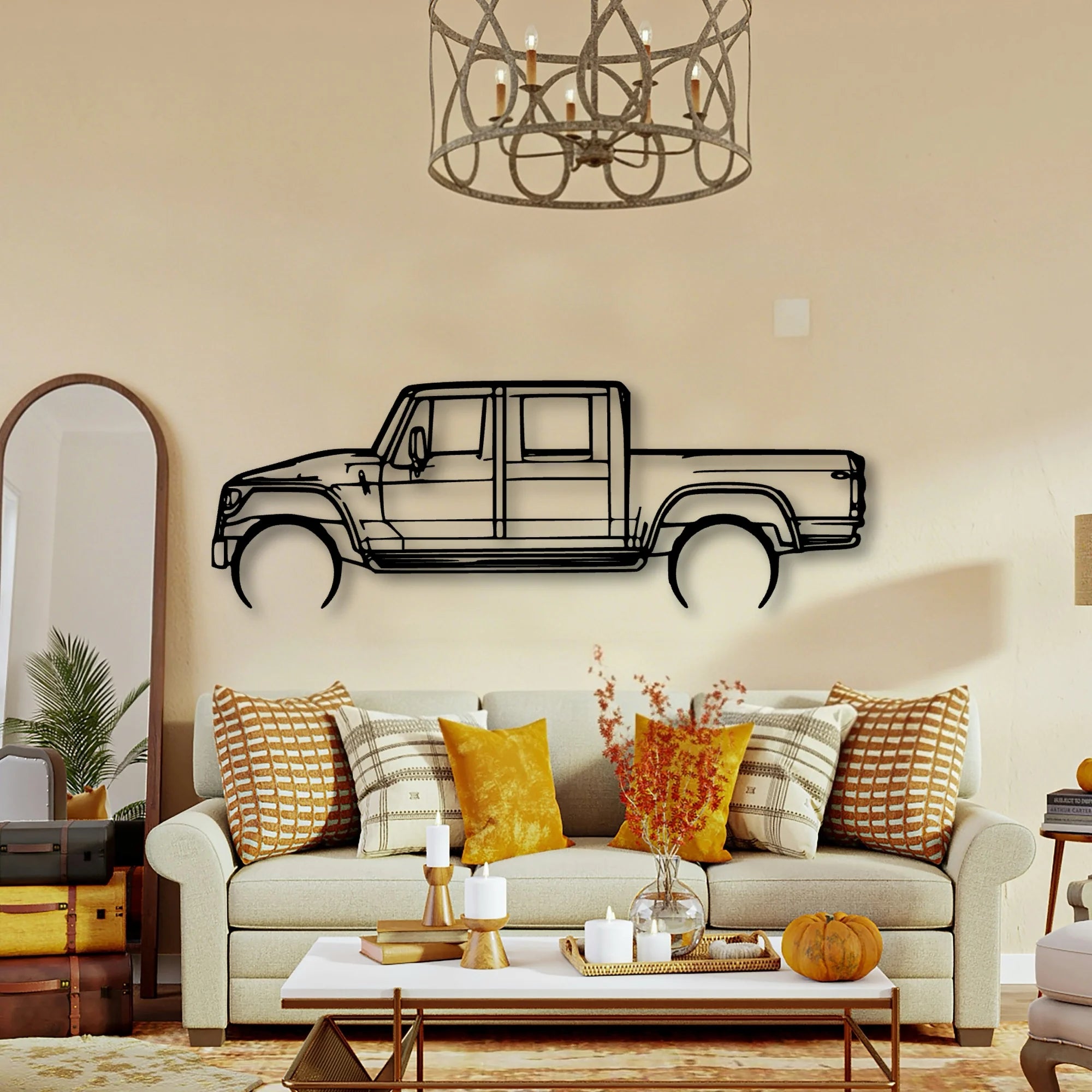 MXT Classic Silhouette Metal Wall Art - Tinvibe
