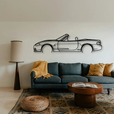 MX 5 NB Classic Silhouette Metal Wall Art - Tinvibe