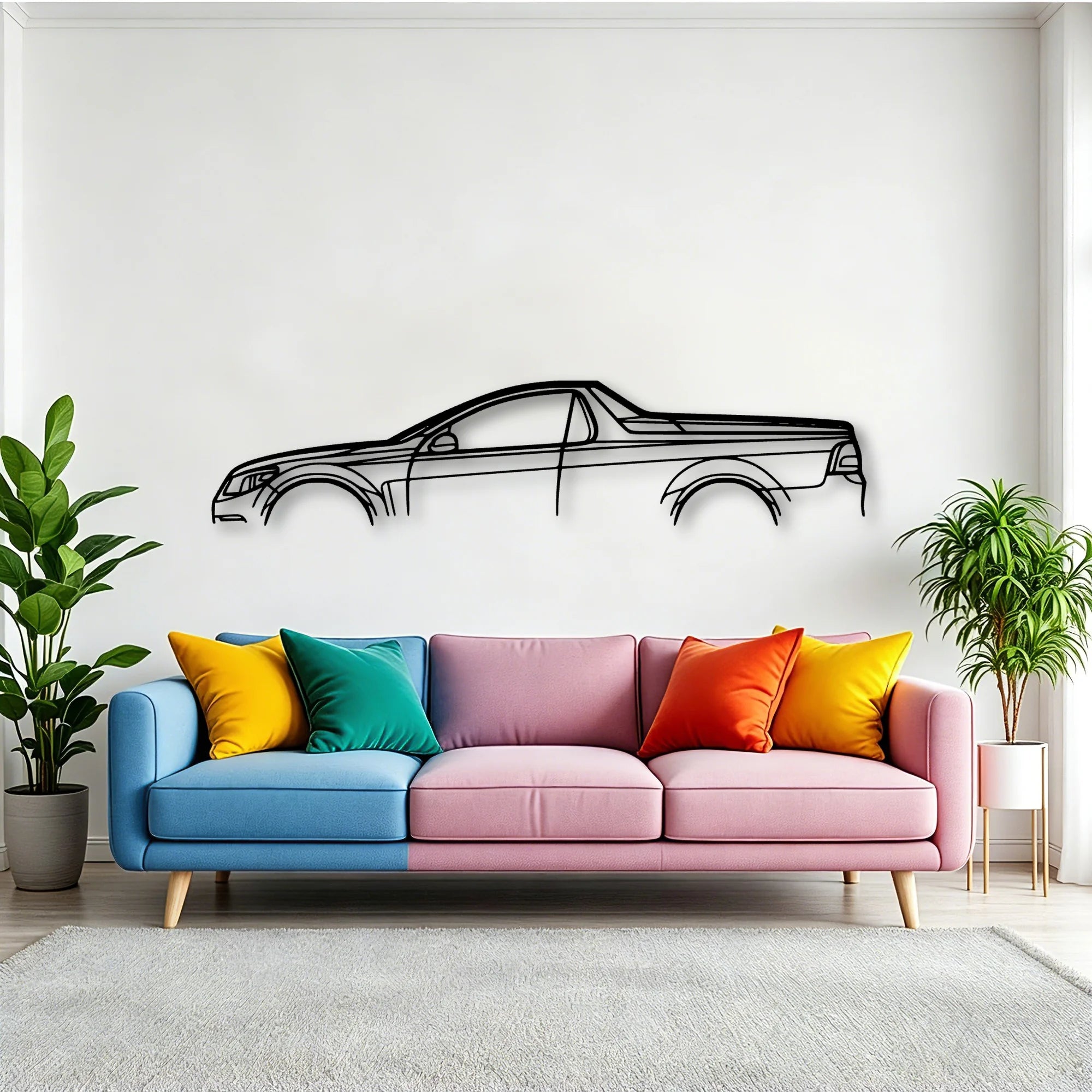 Maloo 2016 Classic Silhouette Metal Wall Art - Tinvibe