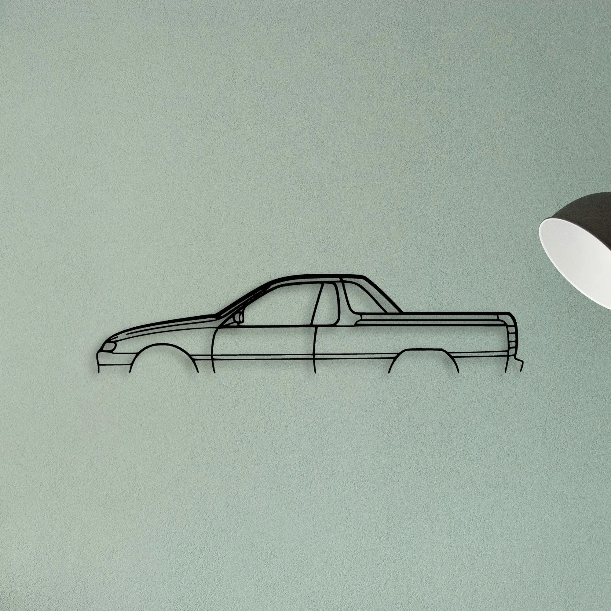 Maloo UTE 1998 Classic Silhouette Metal Wall Art - Tinvibe