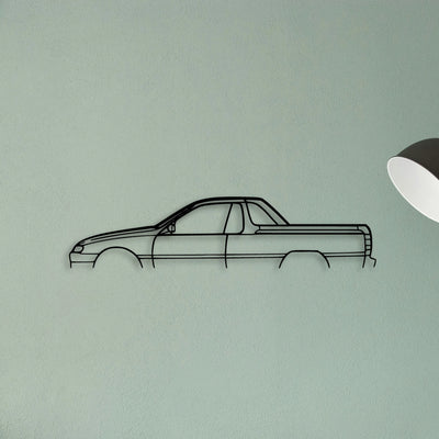 Maloo UTE 1998 Classic Silhouette Metal Wall Art - Tinvibe