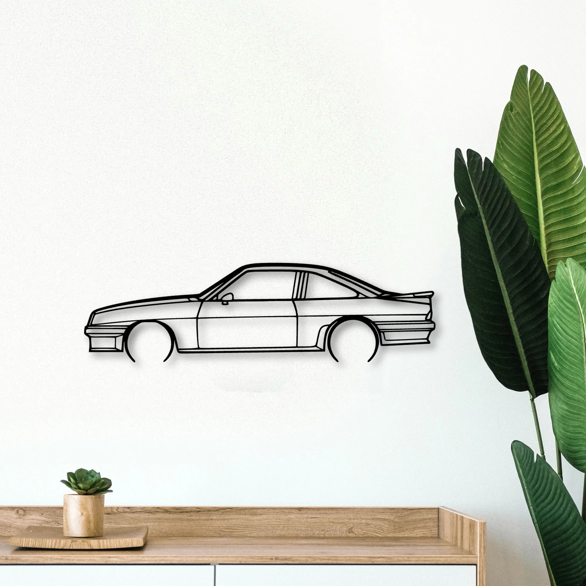 Manta GSI 1988 Classic Silhouette Metal Wall Art - Tinvibe