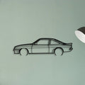 Manta GTE 1987 Classic Silhouette Metal Wall Art - Tinvibe