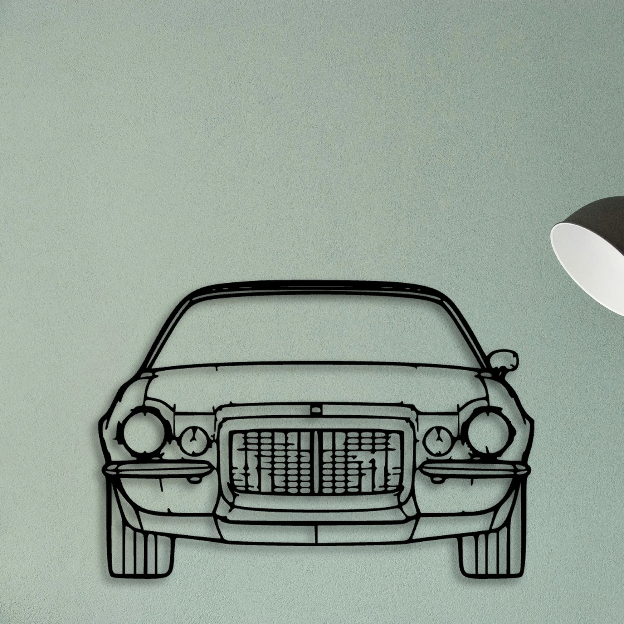 Maro Z28 1972 Classic Silhouette Metal Wall Art - Tinvibe