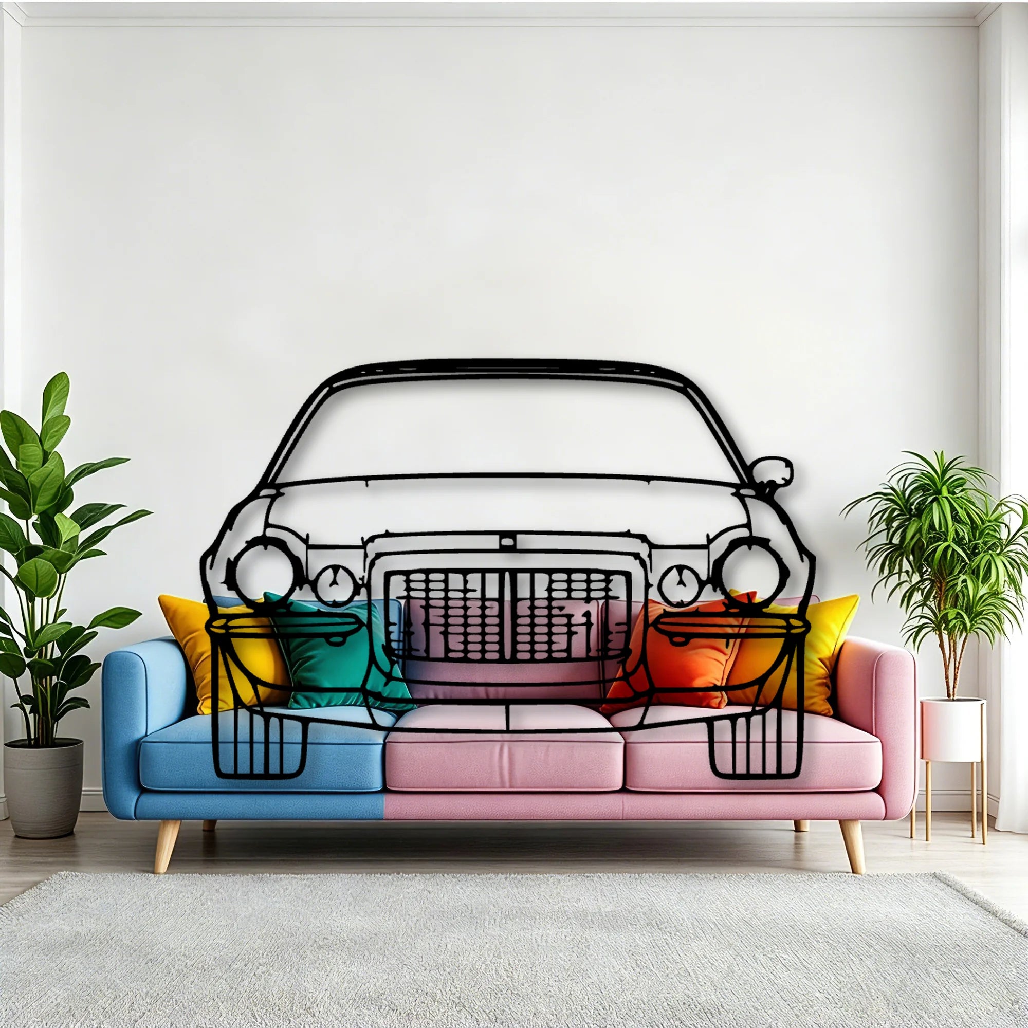 Maro Z28 1972 Classic Silhouette Metal Wall Art - Tinvibe