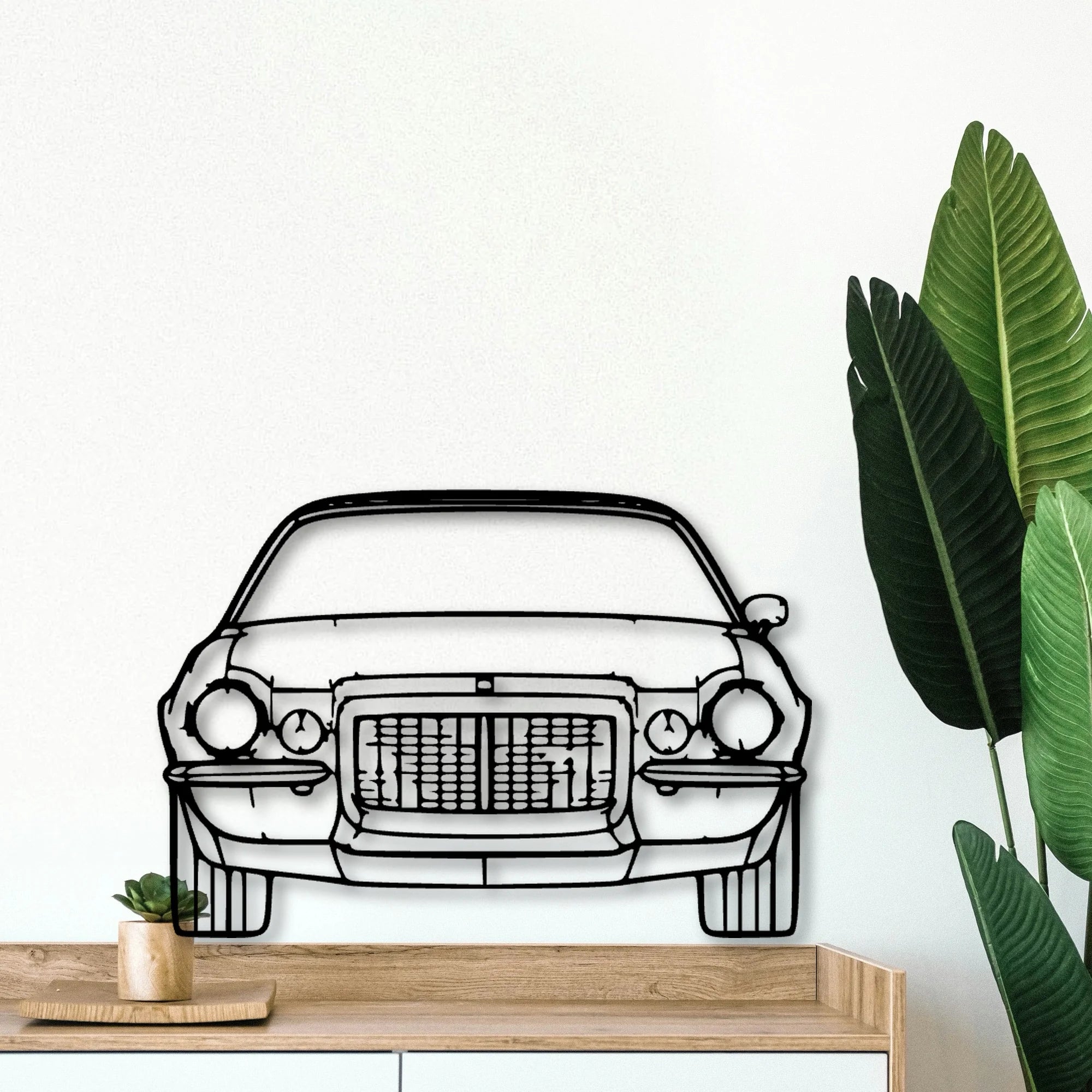 Maro Z28 1972 Classic Silhouette Metal Wall Art - Tinvibe