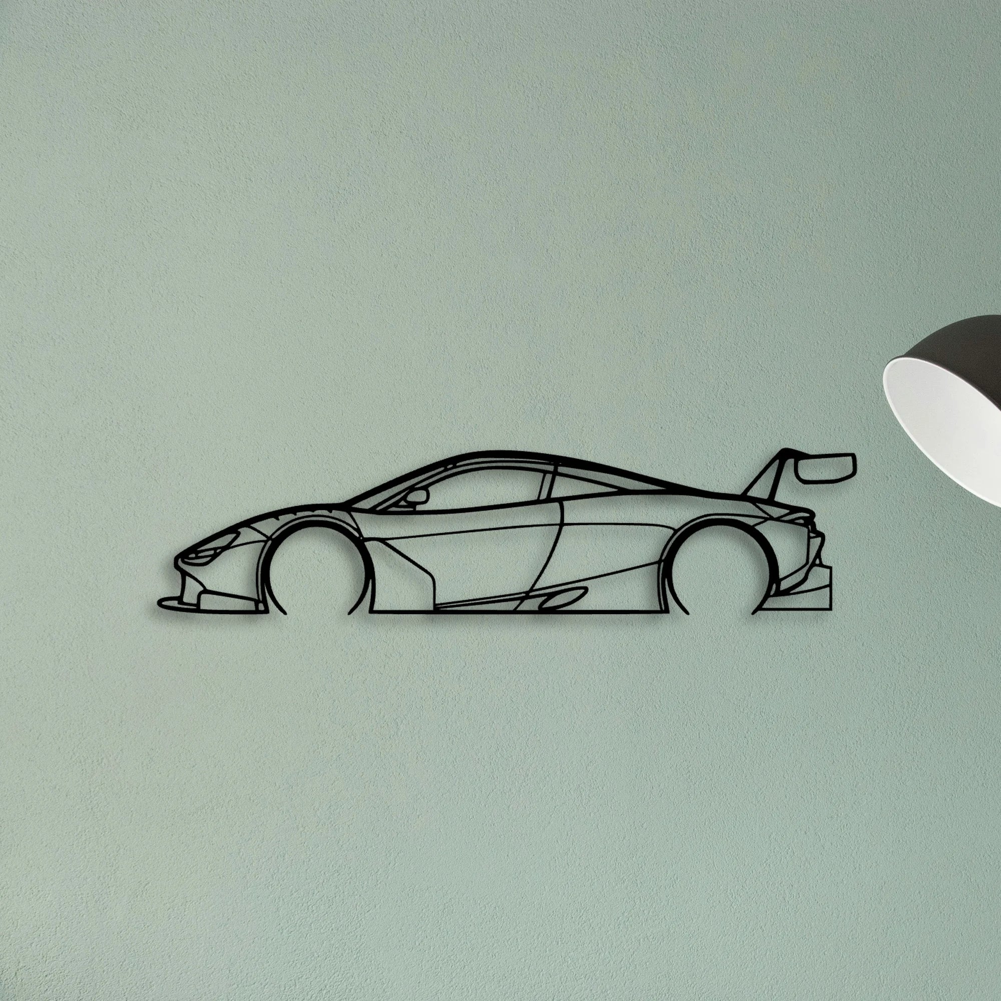 MCL GT3 Classic Silhouette Metal Wall Art - Tinvibe