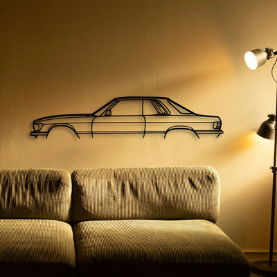 Mercedes 450 SLC Classic Silhouette Metal Wall Art - Tinvibe
