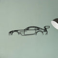 Mercedes AMG GT3 Classic Silhouette Metal Wall Art - Tinvibe