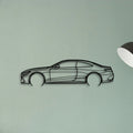 Mercedes S63 Coupe 2 Classic Silhouette Metal Wall Art - Tinvibe