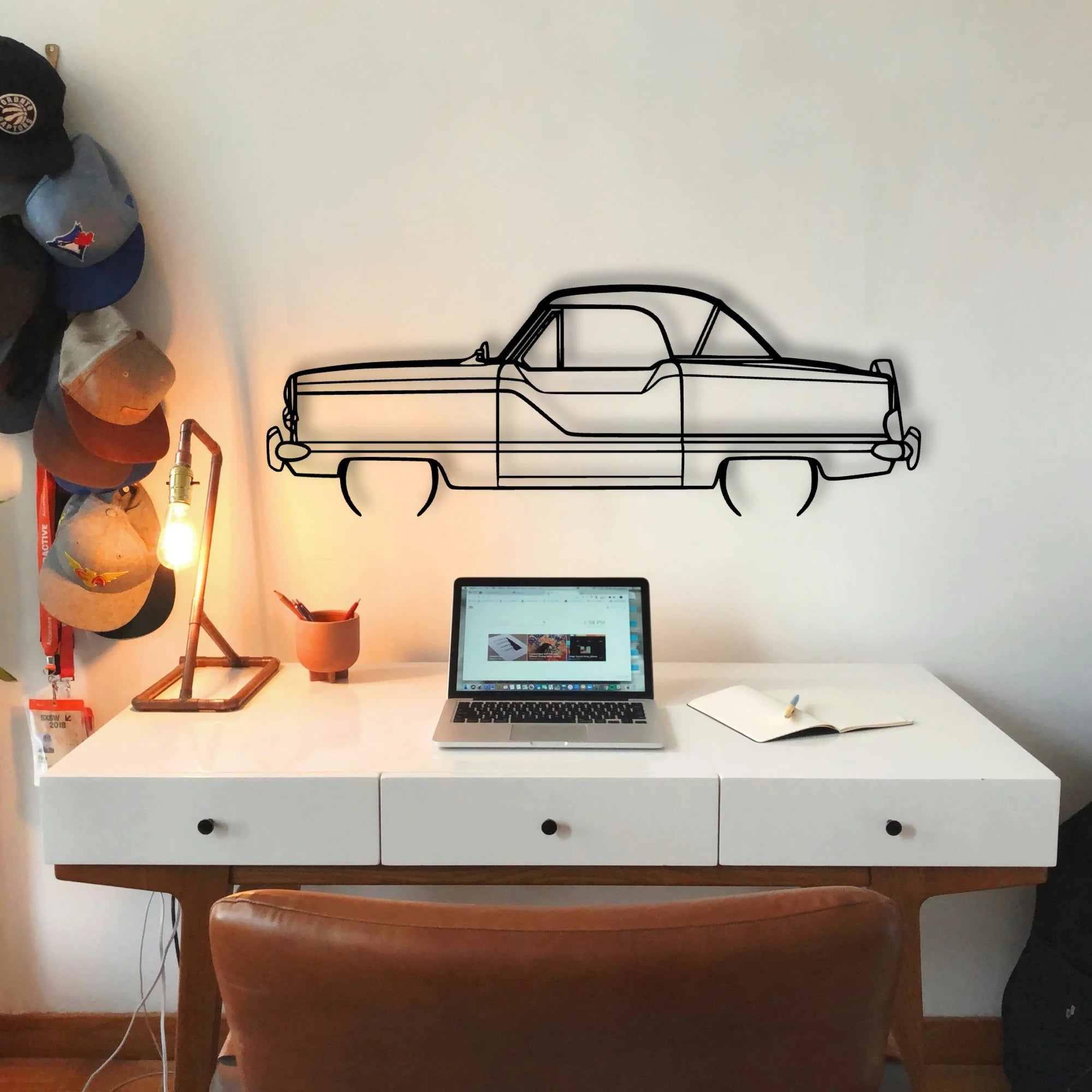 Metropolitan 1960 Classic Silhouette Metal Wall Art - Tinvibe