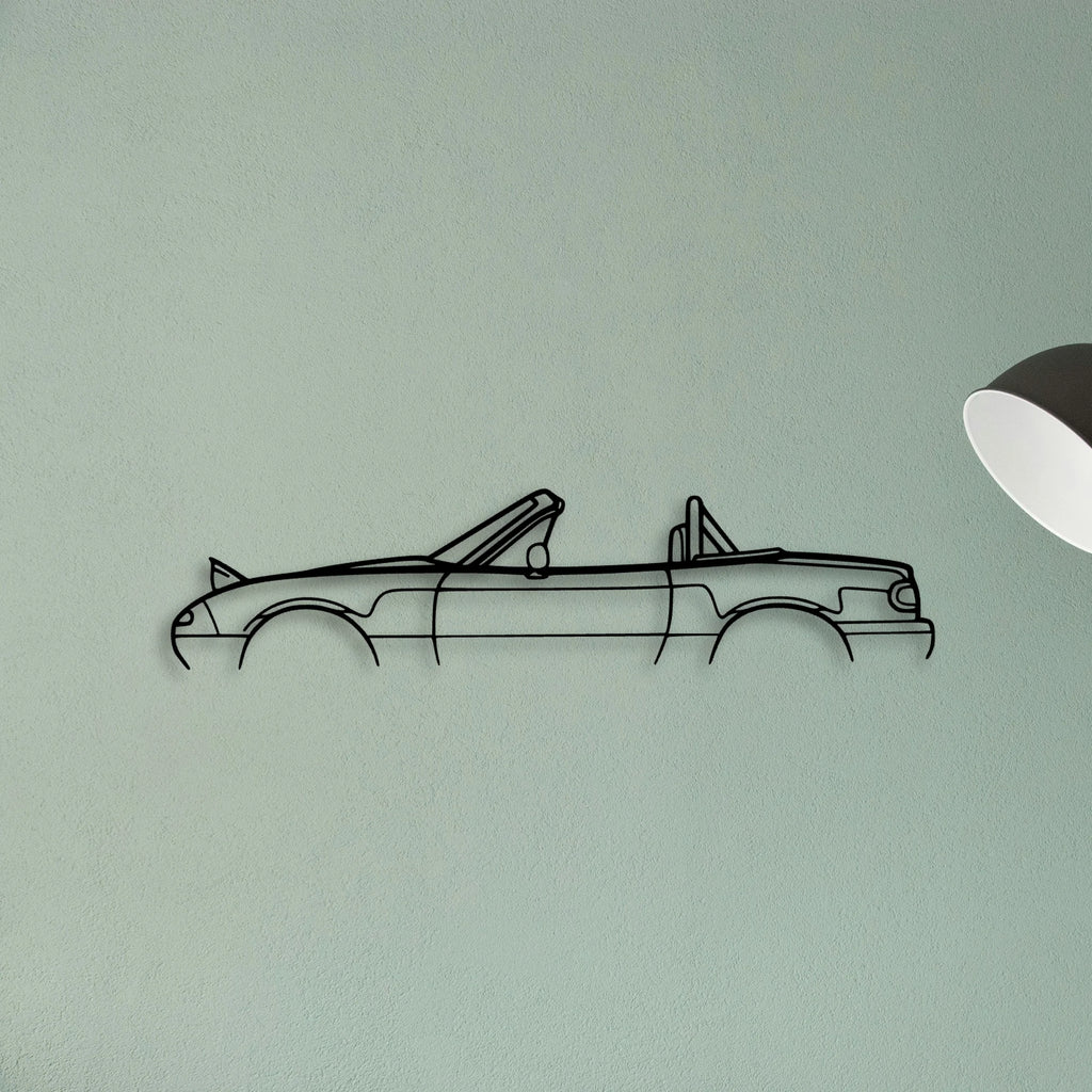 Miata MX 5 NA Roll BAR 1994 Classic Silhouette Metal Wall Art - Tinvibe