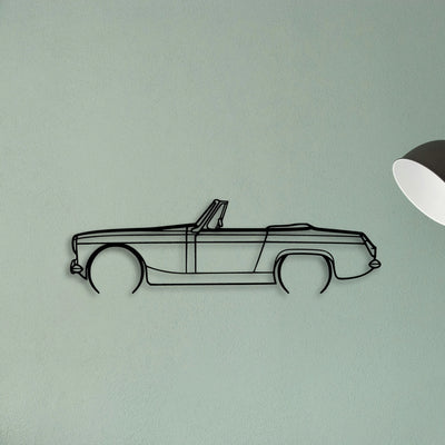 Midget 1966 Classic Silhouette Metal Wall Art - Tinvibe