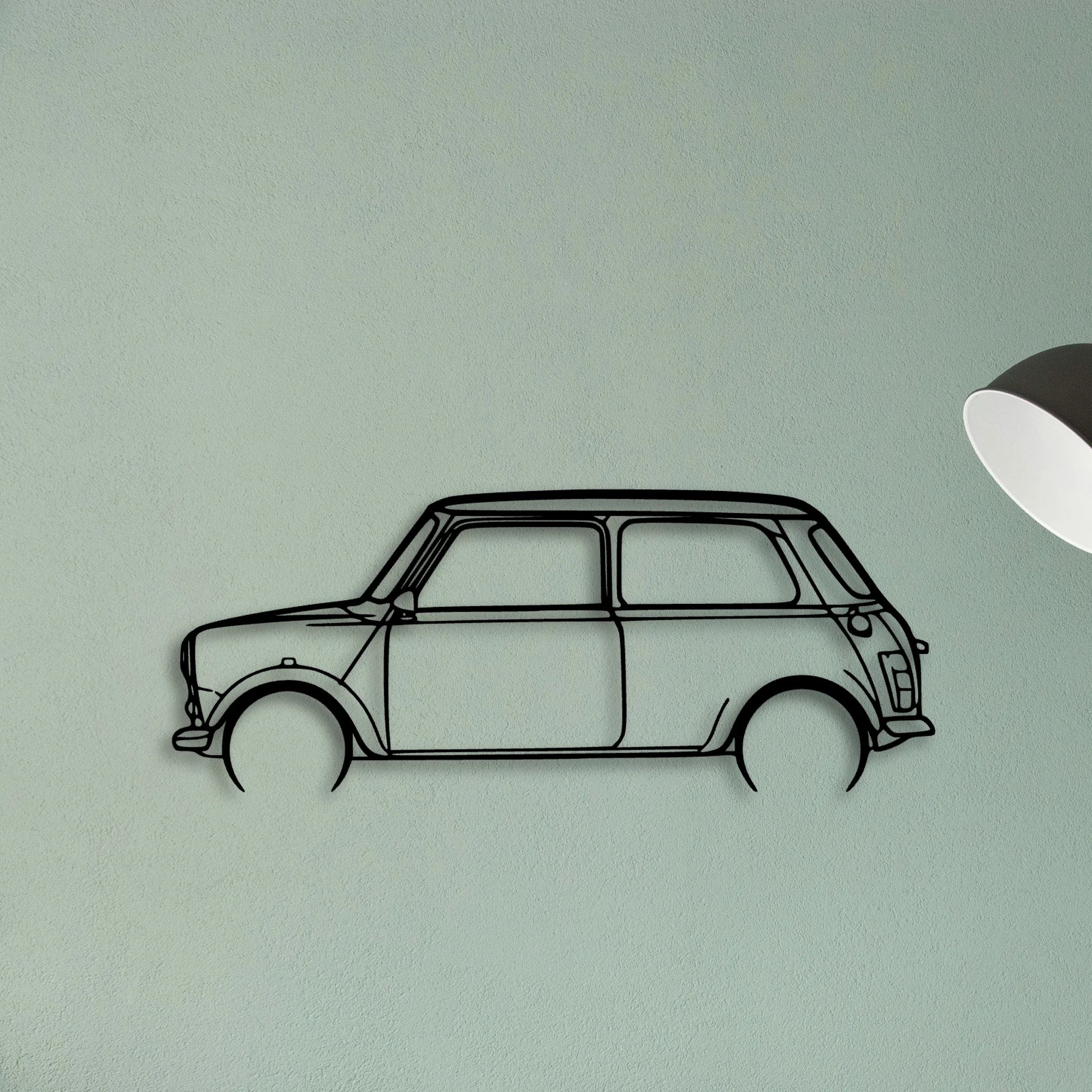 Mini 1995 Classic Silhouette Metal Wall Art - Tinvibe