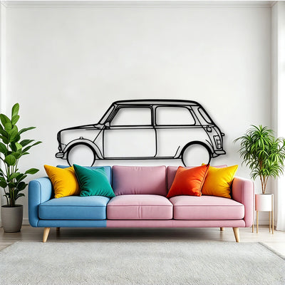 Mini 1995 Classic Silhouette Metal Wall Art - Tinvibe