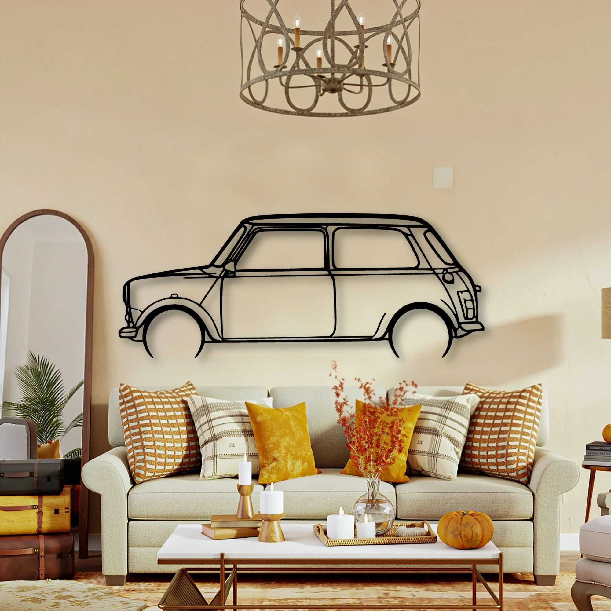 Mini 1995 Classic Silhouette Metal Wall Art - Tinvibe